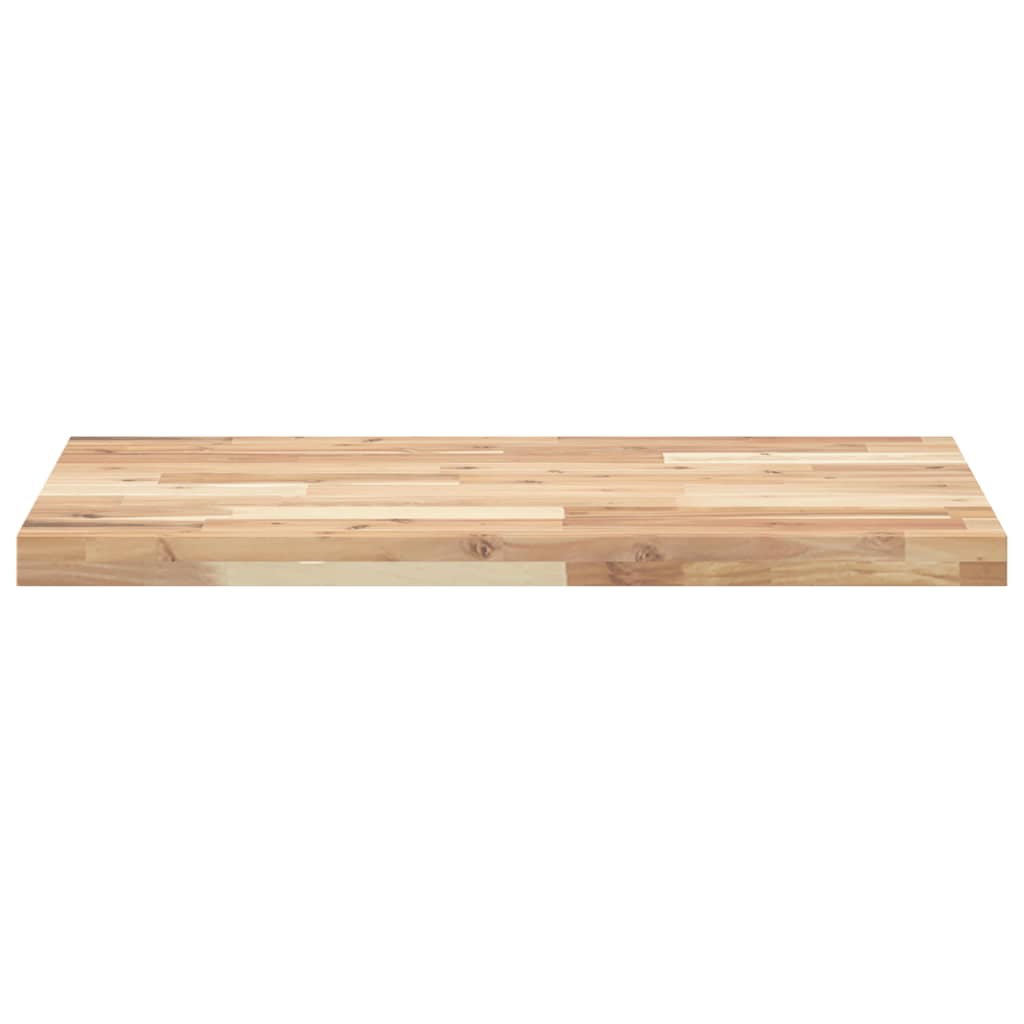 Piano da Bagno Non Trattato 120x50x4cm Legno Massello di Acacia | homemem39