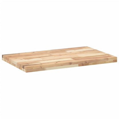 Piano da Bagno Non Trattato 120x50x4cm Legno Massello di Acacia | homemem39