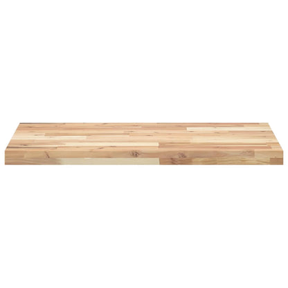 Piano da Bagno Non Trattato 160x50x4cm Legno Massello di Acacia | homemem39