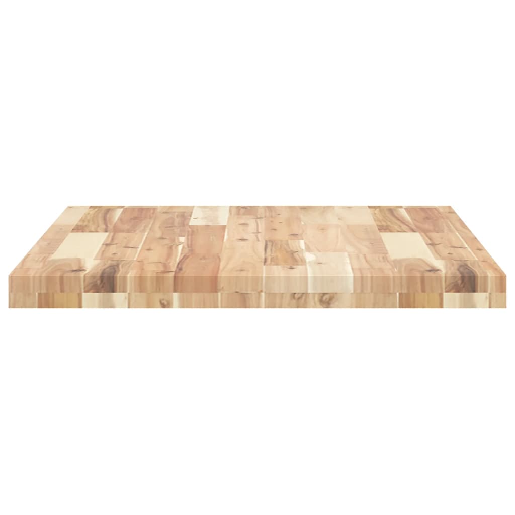 Piano da Bagno Non Trattato 80x60x4 cm Legno Massello di Acacia