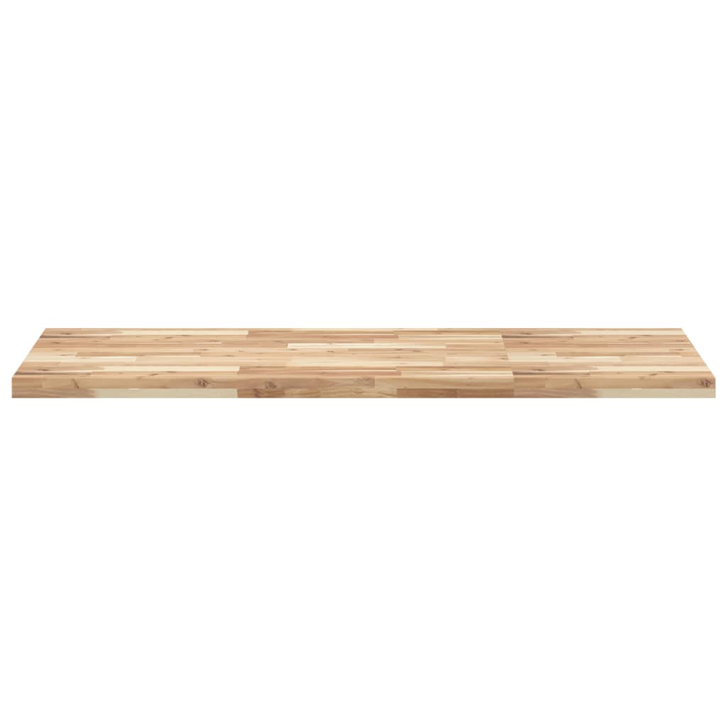 Piano da Bagno Non Trattato 120x60x4cm Legno Massello di Acacia