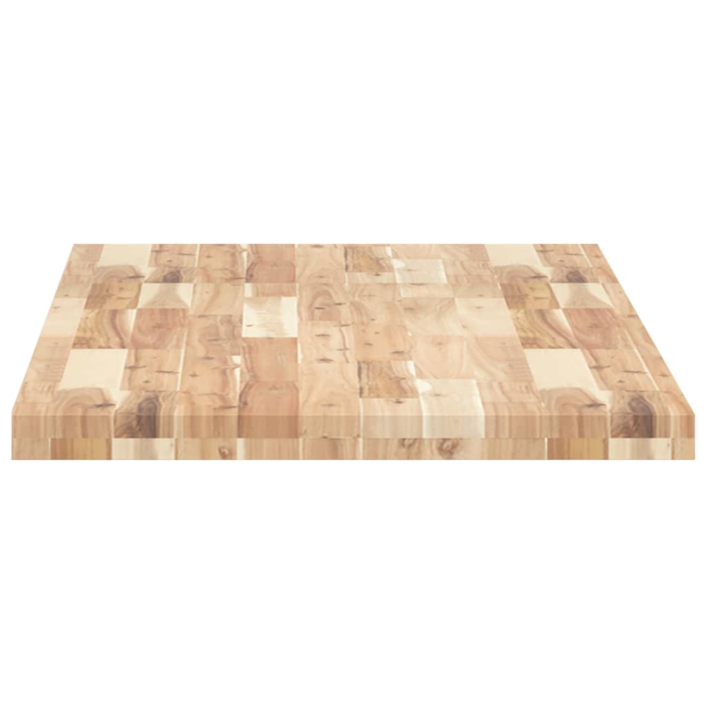 Piano da Bagno Non Trattato 120x60x4cm Legno Massello di Acacia