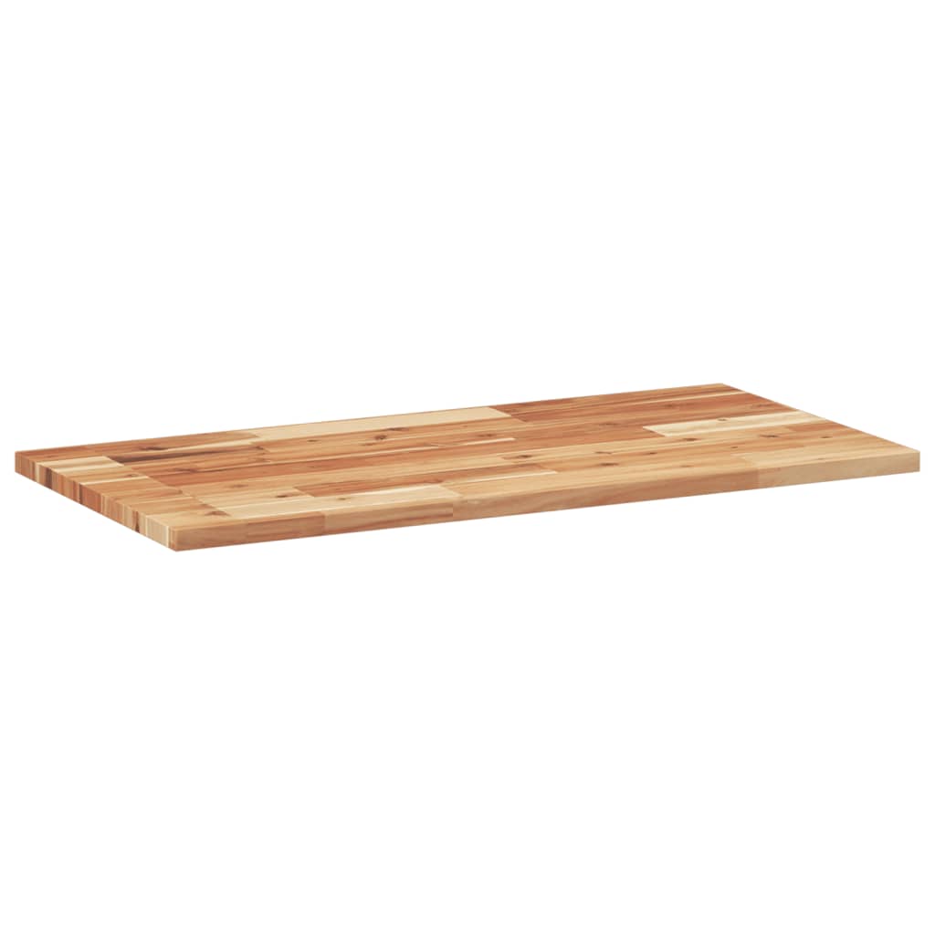 Piano da Bagno Finitura a Olio 120x40x2 cm in Legno di Acacia | homemem39