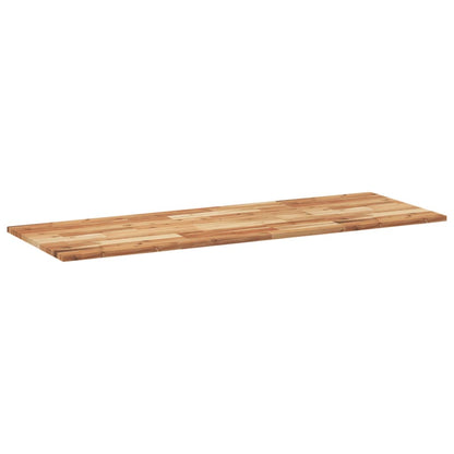 Piano da Bagno Finitura a Olio 140x50x2 cm in Legno di Acacia | homemem39