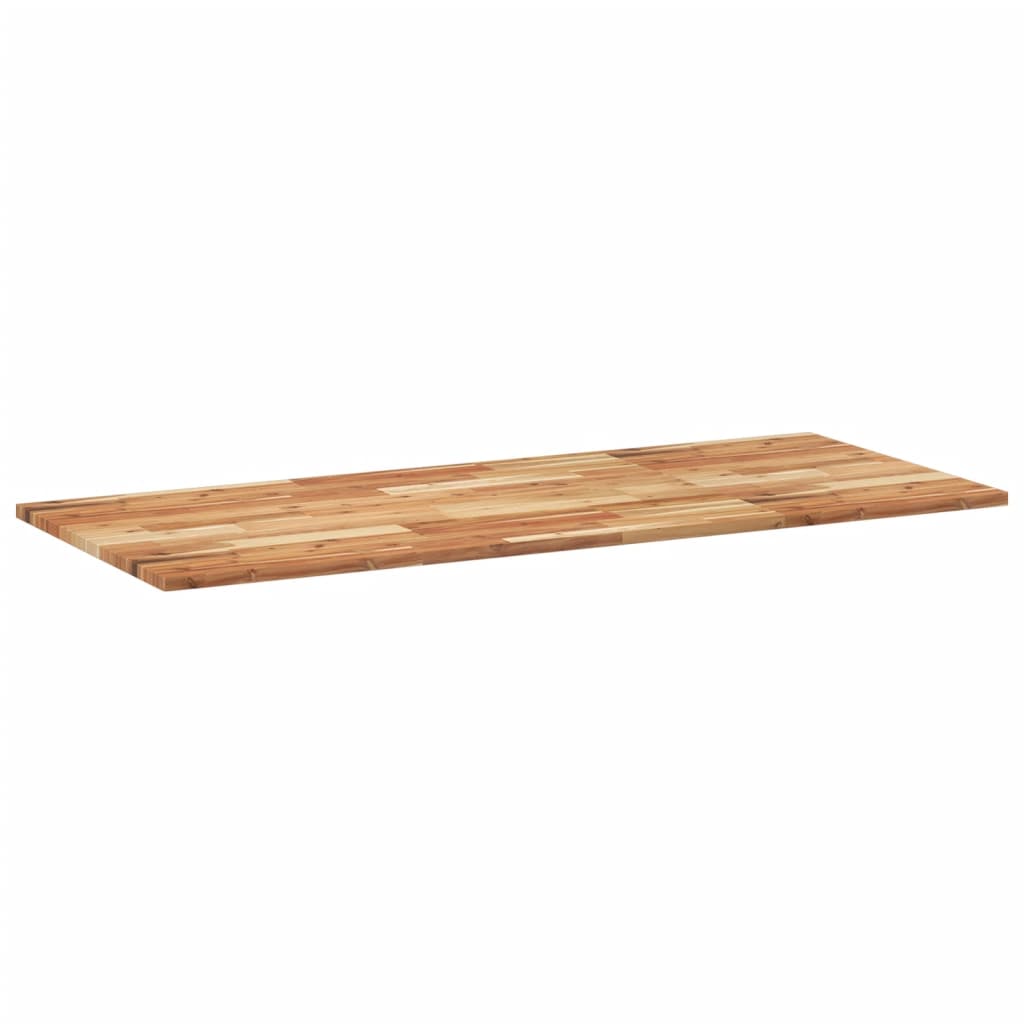Piano da Bagno Finitura a Olio 140x60x2 cm in Legno di Acacia | homemem39