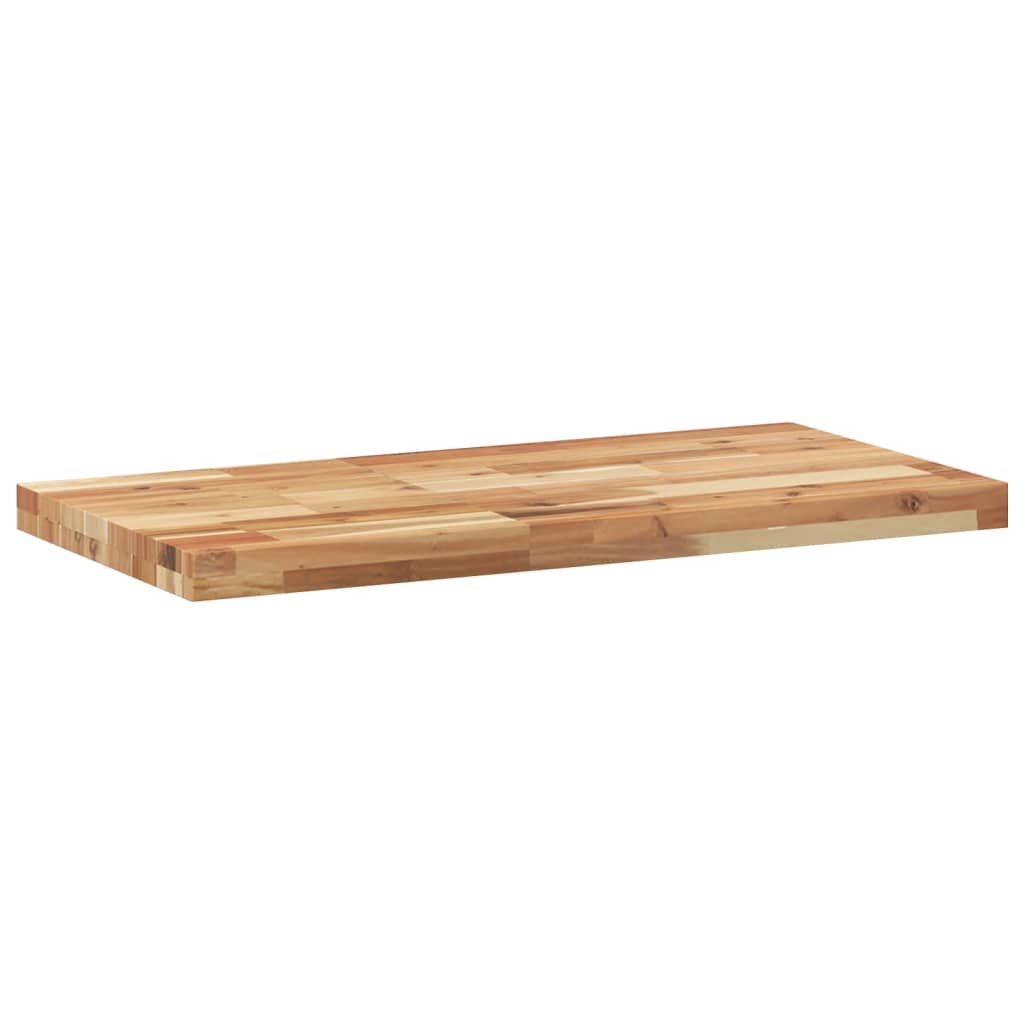 Piano da Bagno Finitura a Olio 80x40x4 cm in Legno di Acacia | homemem39