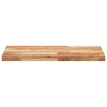 Piano da Bagno Finitura a Olio 120x40x4 cm in Legno di Acacia | homemem39