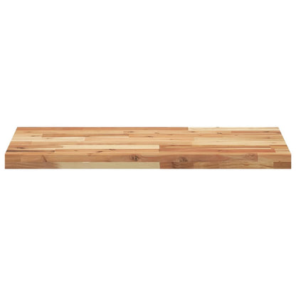 Piano da Bagno Finitura a Olio 140x40x4 cm in Legno di Acacia | homemem39