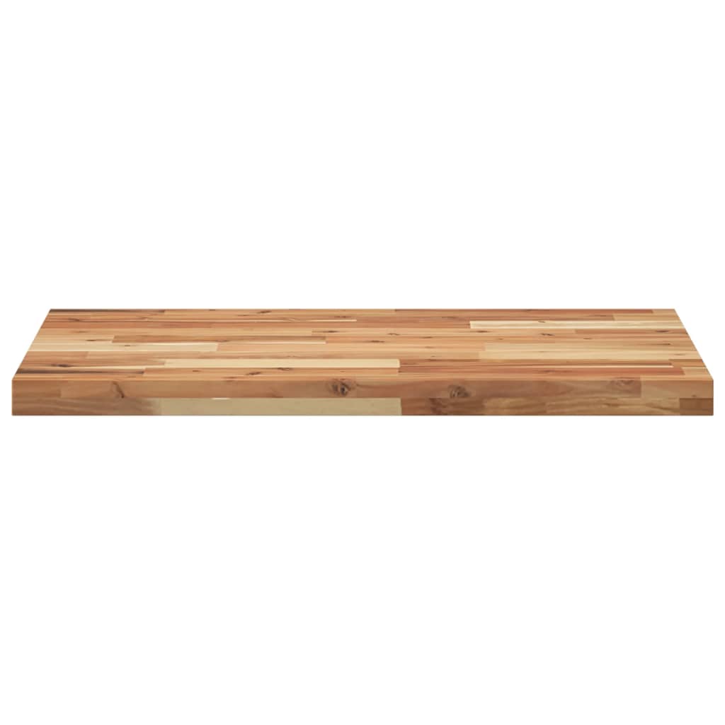 Piano da Bagno Finitura a Olio 100x50x4 cm in Legno di Acacia | homemem39