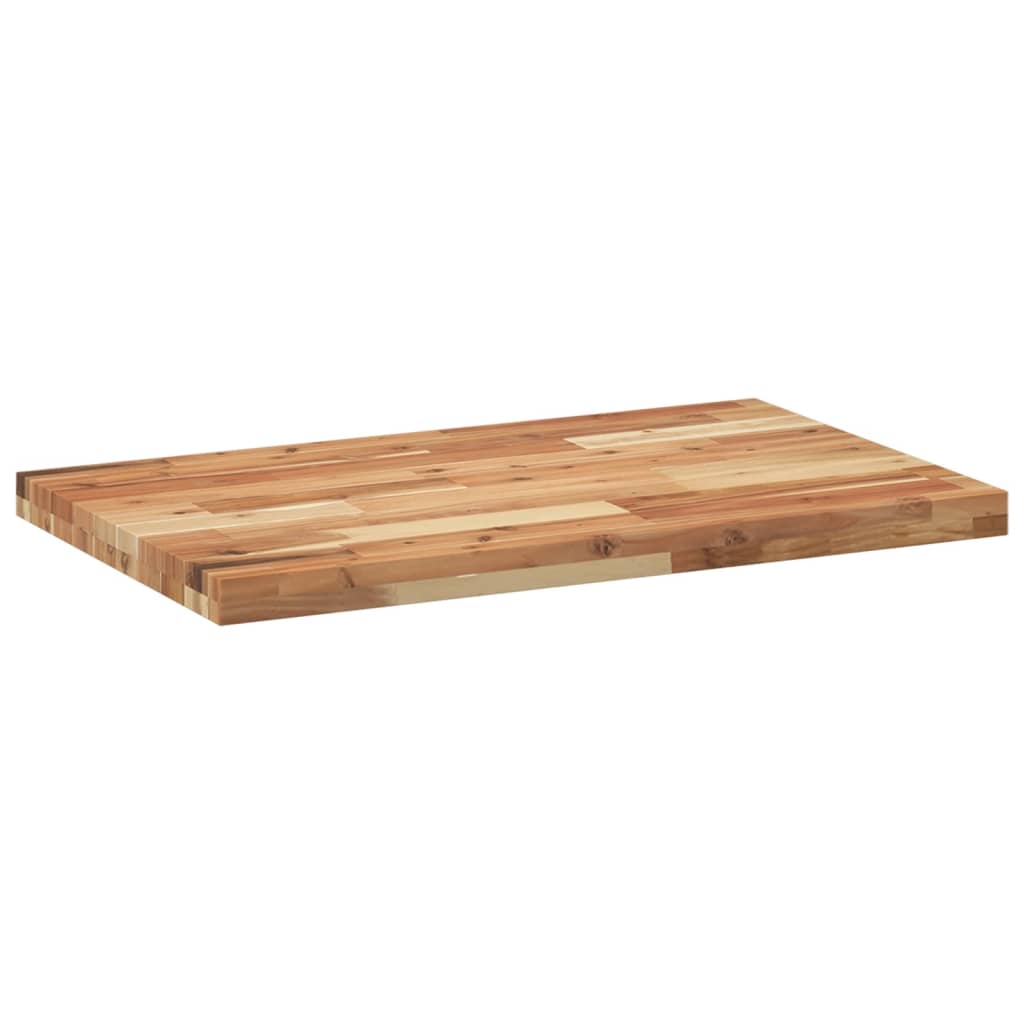 Piano da Bagno Finitura a Olio 100x50x4 cm in Legno di Acacia | homemem39