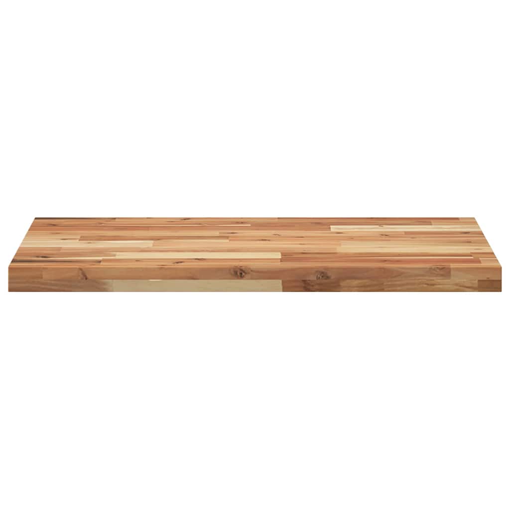 Piano da Bagno Finitura a Olio 120x50x4 cm in Legno di Acacia