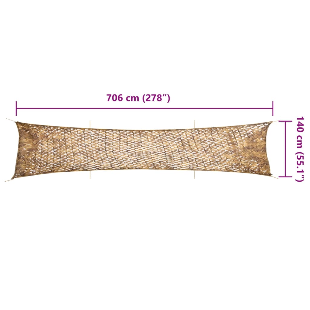 Rete Mimetica con Custodia di Conservazione 706x140 cm Sabbia | homemem39