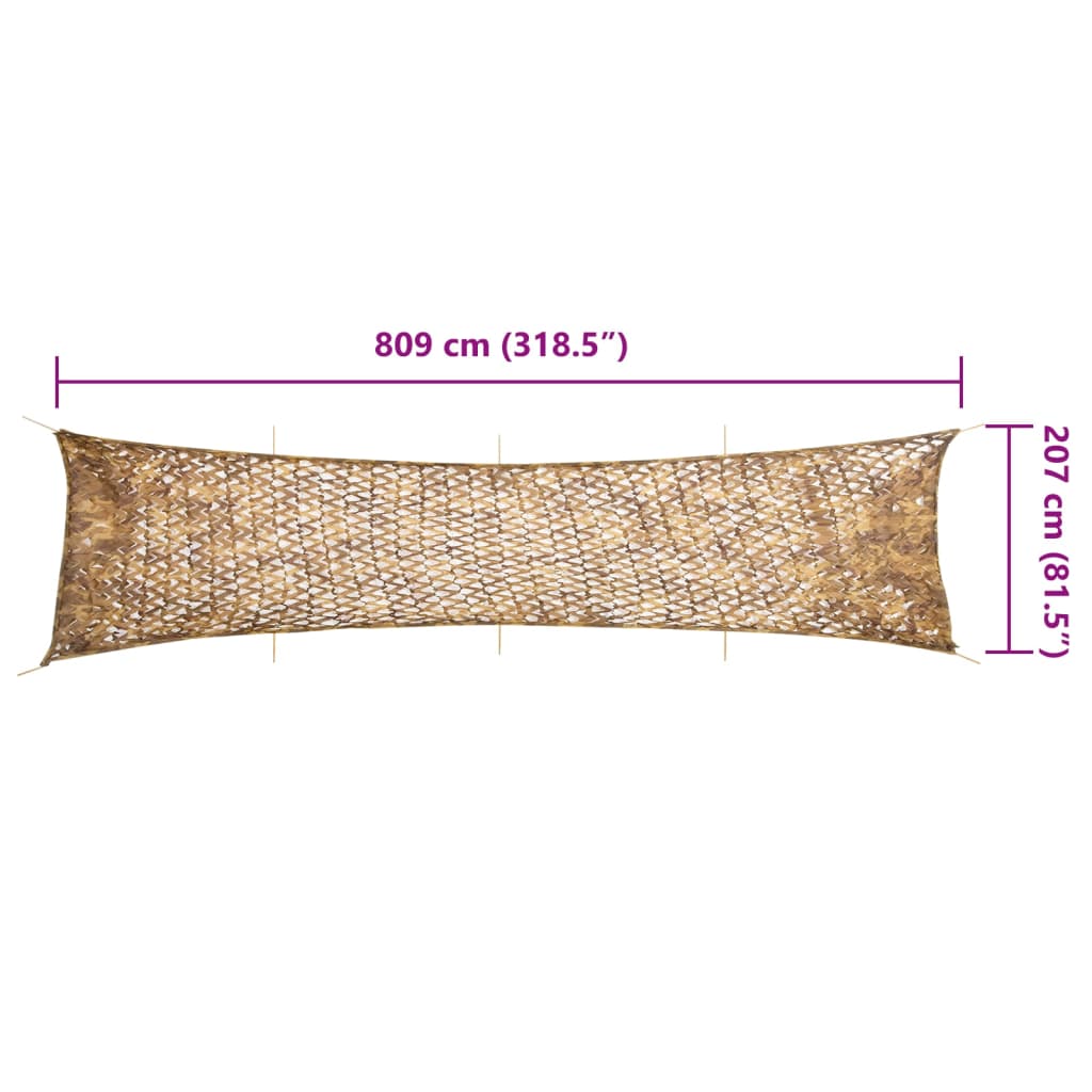 Rete Mimetica con Custodia di Conservazione 809x207 cm Sabbia | homemem39