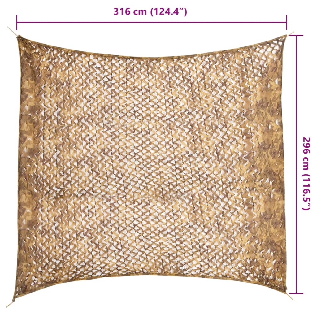 Rete Mimetica con Custodia di Conservazione 316x296 cm Sabbia | homemem39