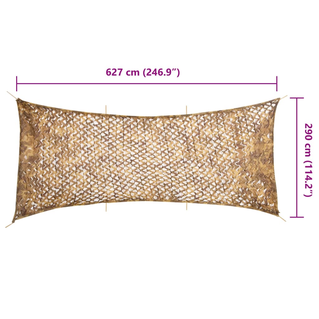 Rete Mimetica con Custodia di Conservazione 627x290 cm Sabbia | homemem39