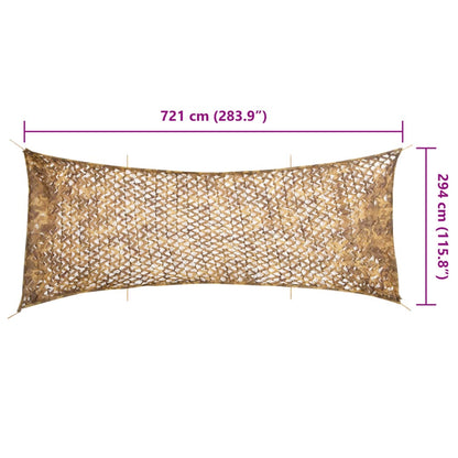 Rete Mimetica con Custodia di Conservazione 721x294 cm Sabbia | homemem39