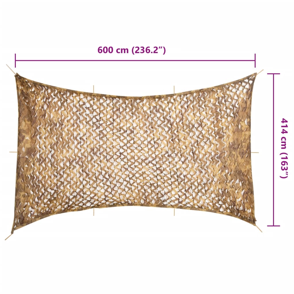 Rete Mimetica con Custodia di Conservazione 600x414 cm Sabbia | homemem39