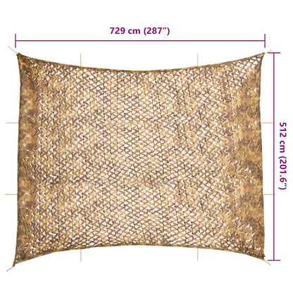 Rete Mimetica con Custodia di Conservazione 729x602 cm Sabbia | homemem39