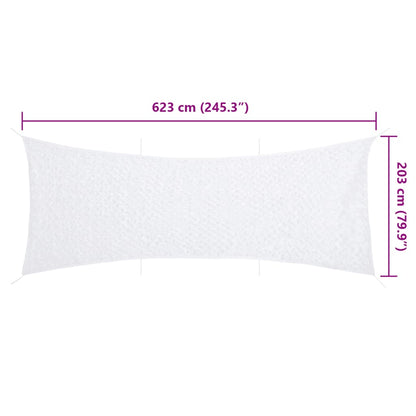 Rete Mimetica con Custodia di Conservazione 623x203 cm Bianca | homemem39