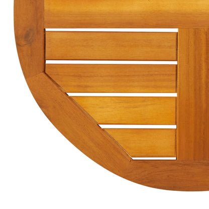 Piano per Tavolo Ø50x2 cm Rotondo in Legno Massello di Acacia