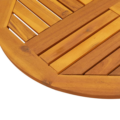 Piano per Tavolo Ø70x2 cm Rotondo in Legno Massello di Acacia