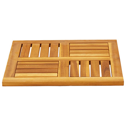 Piano per Tavolo 50x50x2 cm Quadrato Legno Massello di Acacia