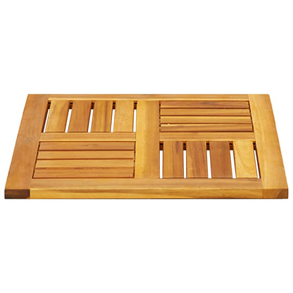 Piano per Tavolo 50x50x2 cm Quadrato Legno Massello di Acacia