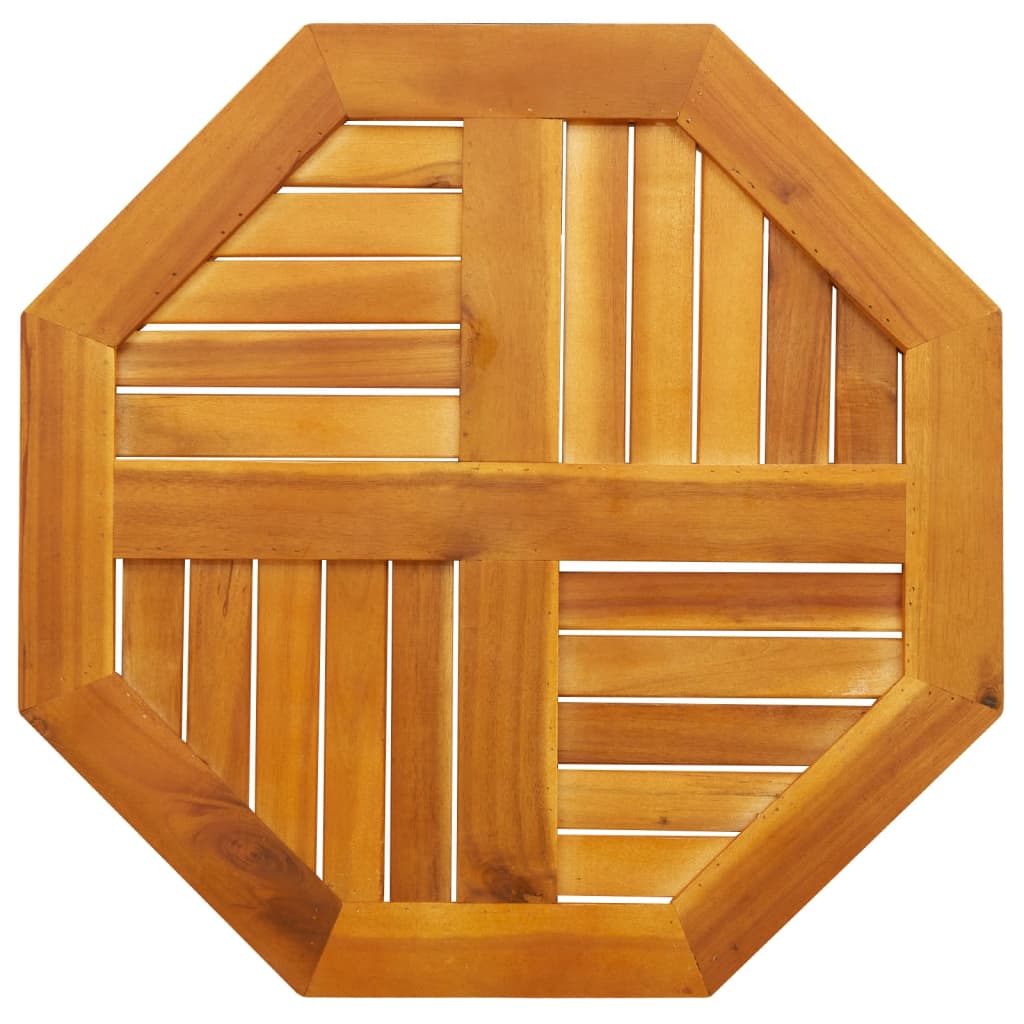 Piano per Tavolo 60x60x2 cm Ottagonale Legno Massello di Acacia | homemem39