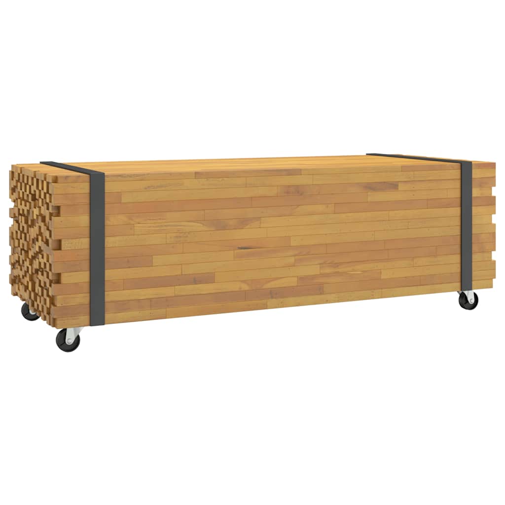 Tavolino da Salotto 110x45x35 cm in Legno Massello di Teak | homemem39