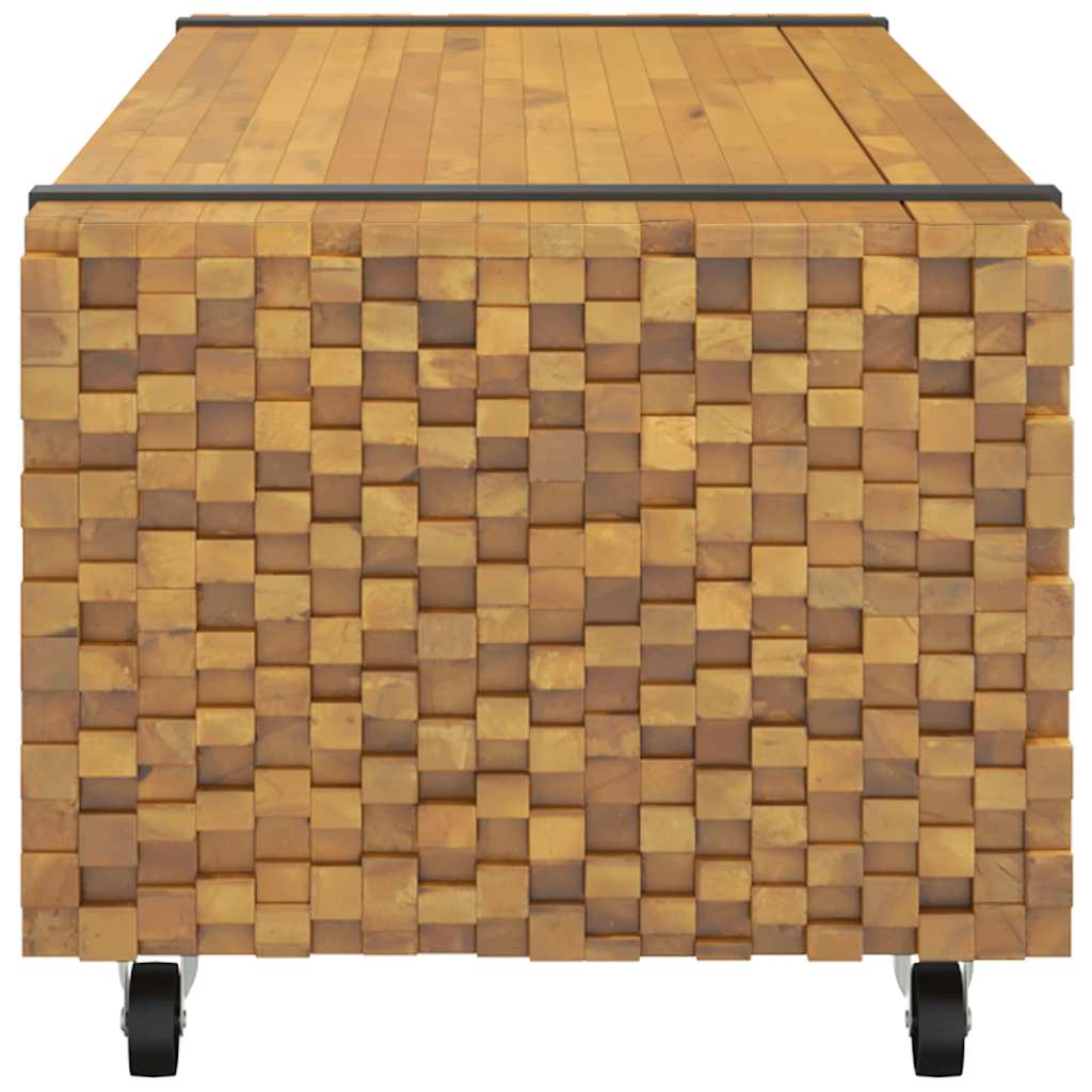 Tavolino da Salotto 110x45x35 cm in Legno Massello di Teak | homemem39
