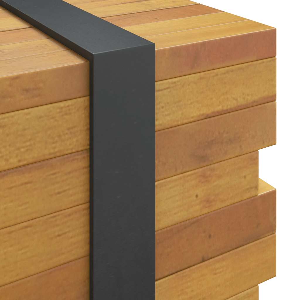 Tavolino da Salotto 110x45x35 cm in Legno Massello di Teak | homemem39