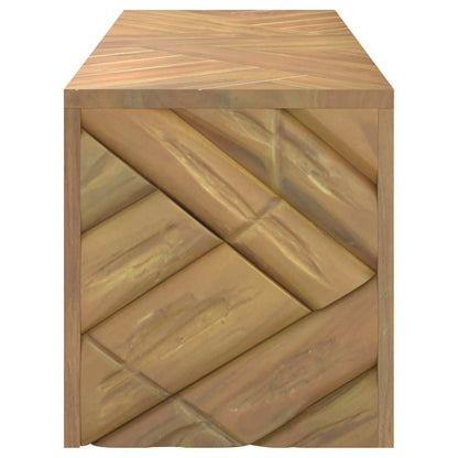 Tavolino da Salotto 110x35x38 cm in Legno Massello di Teak | homemem39