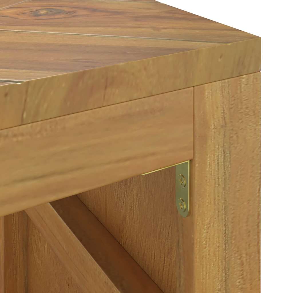 Tavolino da Salotto 110x35x38 cm in Legno Massello di Teak | homemem39