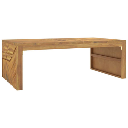 Tavolino da Salotto 110x60x38 cm in Legno Massello di Teak | homemem39