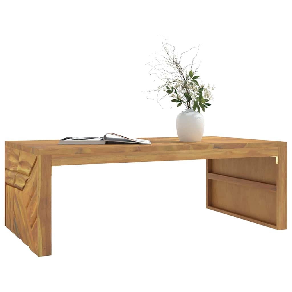 Tavolino da Salotto 110x60x38 cm in Legno Massello di Teak | homemem39