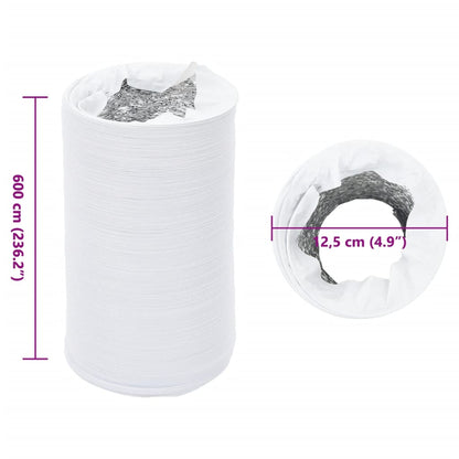 Condotto di Ventilazione in Alluminio e PVC 6 m Ø12,5 cm | homemem39