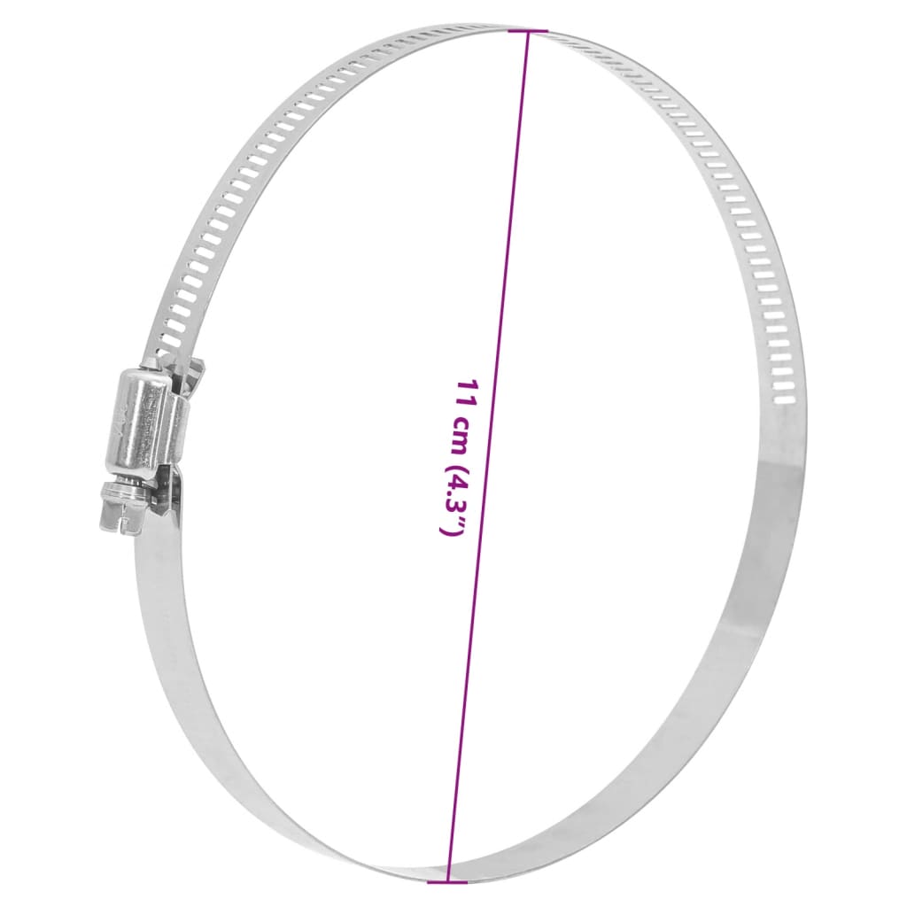 Fascette Stringitubo 6pz 91-110 mm in Acciaio Inox 304 | homemem39