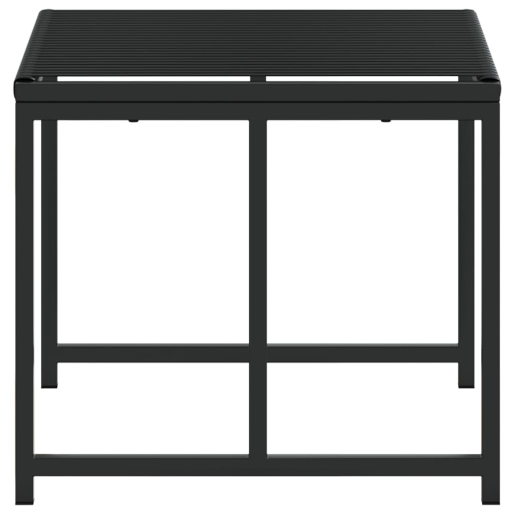 Barhocker 4 Stück Schwarz aus Polyrattan