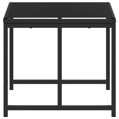 Barhocker 4 Stück Schwarz aus Polyrattan