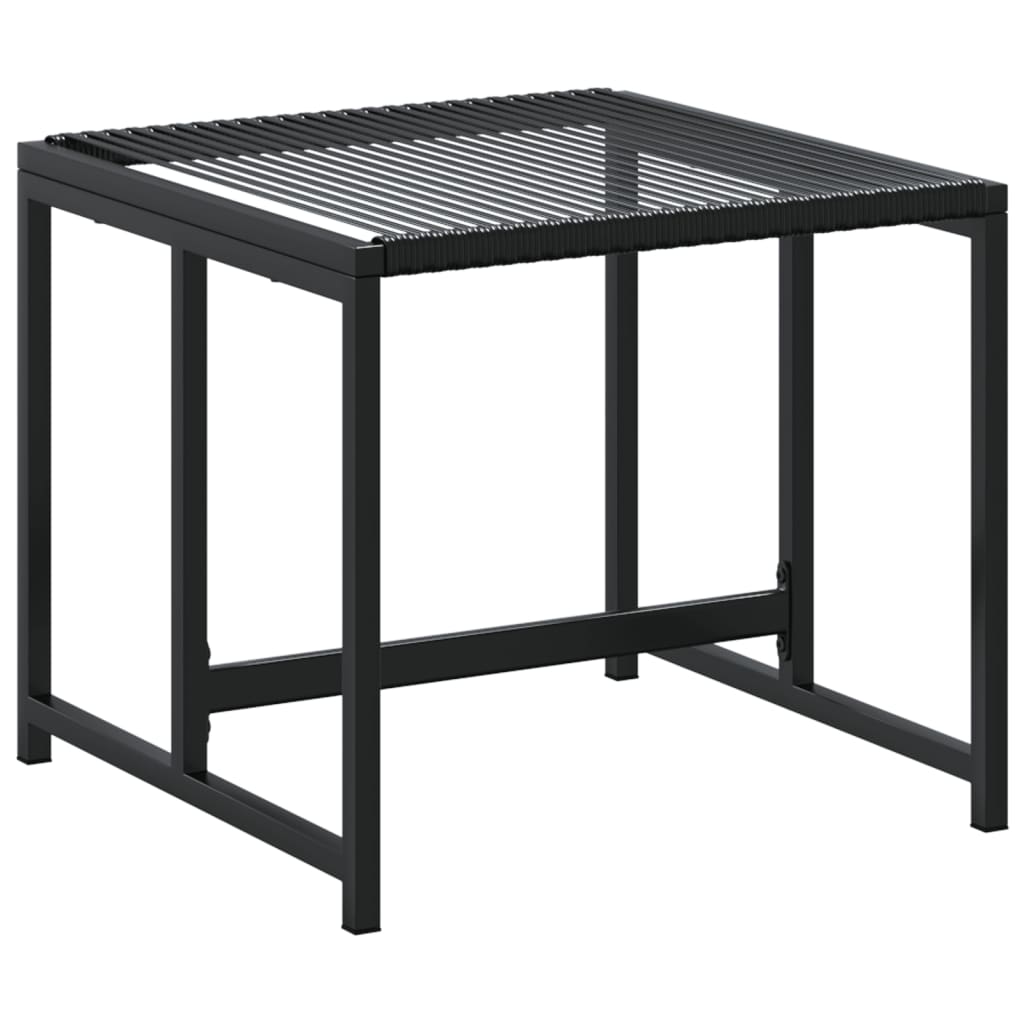 Barhocker 4 Stück Schwarz aus Polyrattan