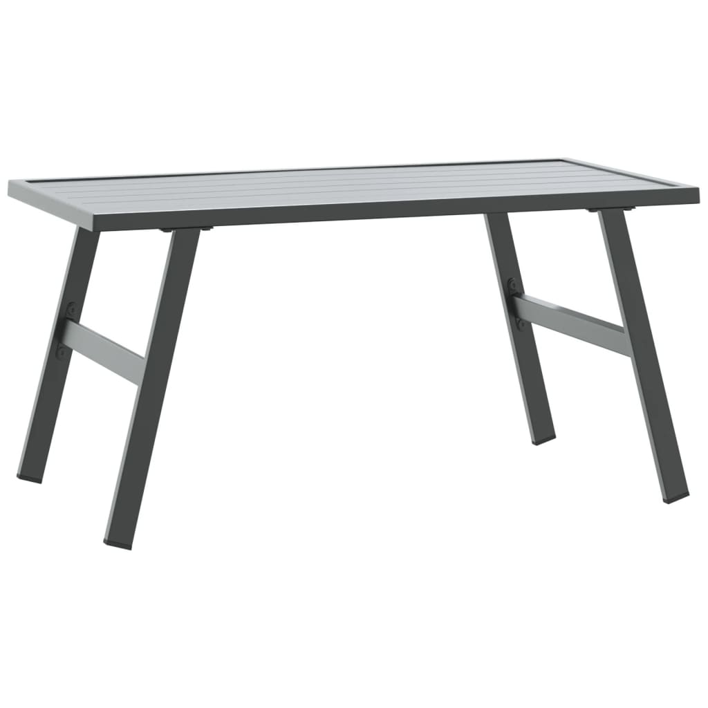 Tavolino da Giardino Nero 90x45x35cm Acciaio Verniciato Polvere | homemem39