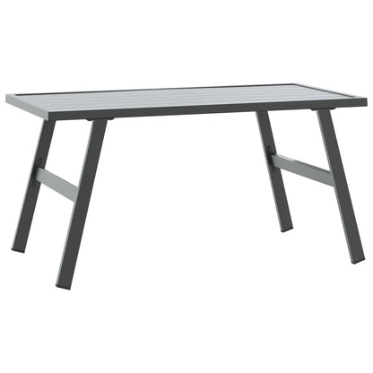 Tavolino da Giardino Nero 90x45x35cm Acciaio Verniciato Polvere | homemem39
