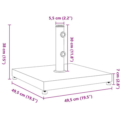 Base per Ombrellone per Pali Ø32/38/48 mm 28 kg Rotonda - homemem39