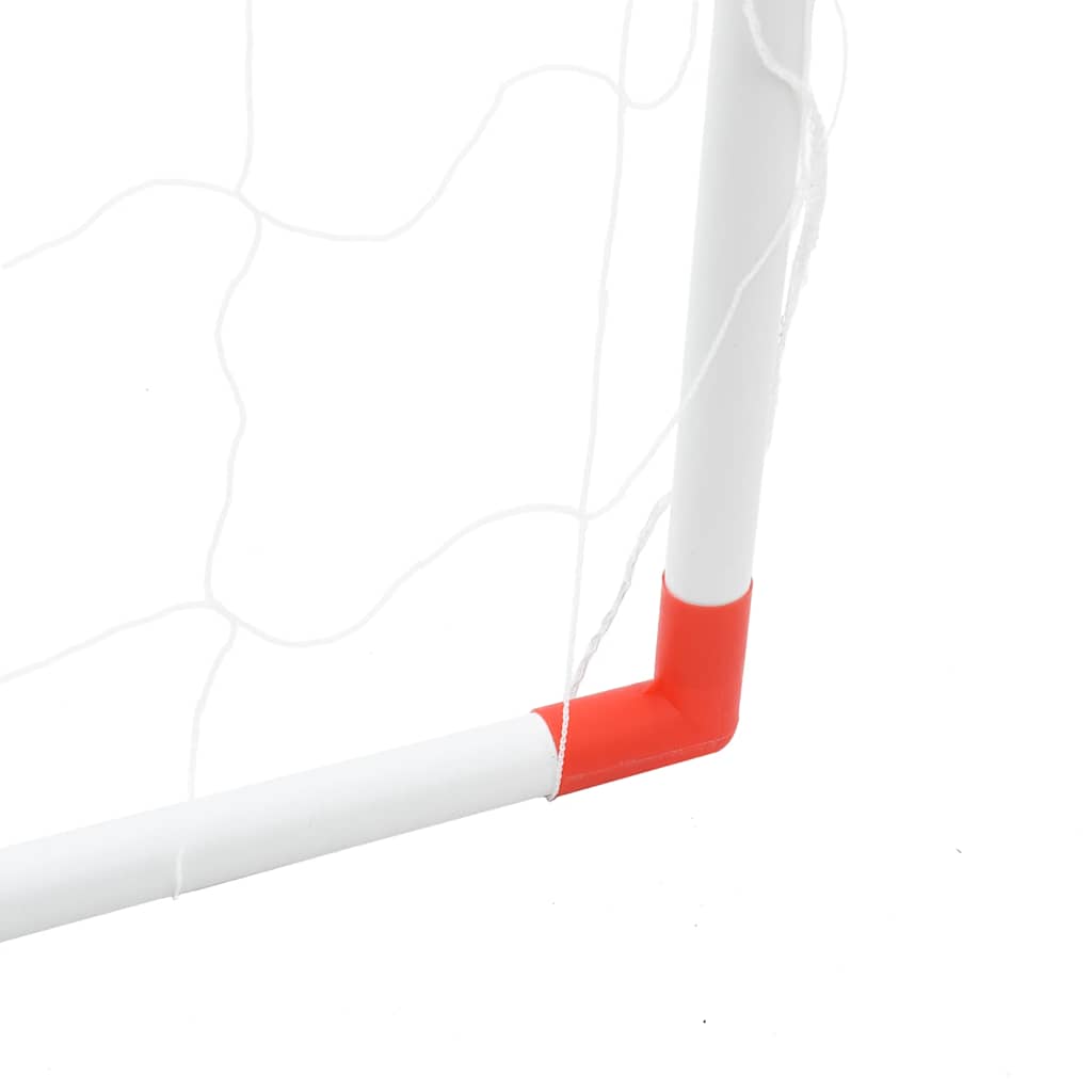 Porte Calcio Bambini con Palloni 2 in 1 Bianche 184x64x124 cm | homemem39