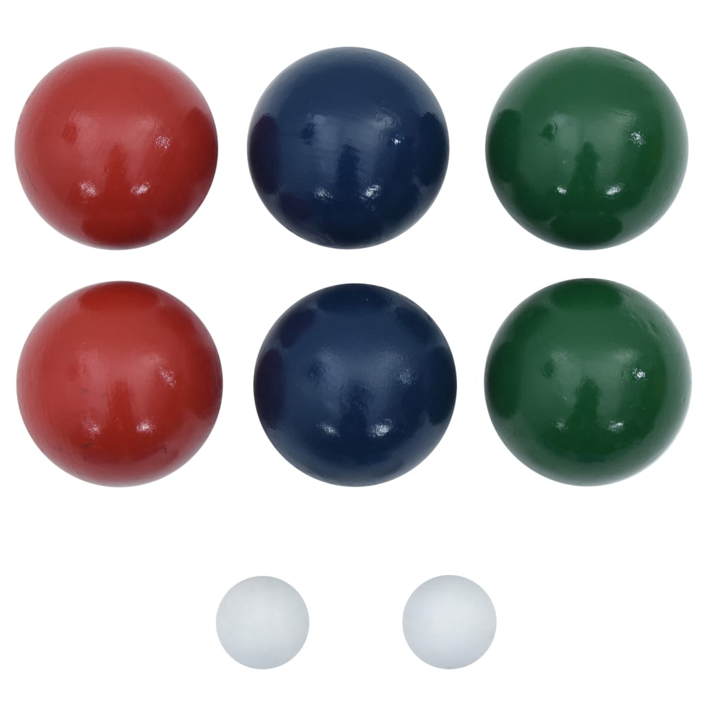 Set Bocce 8 pz con Custodia Trasporto in Legno Massello di Pino - homemem39