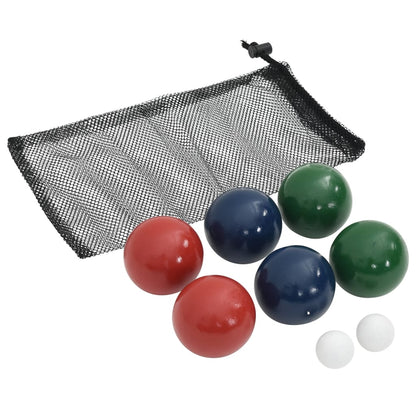 Set Bocce 8 pz con Custodia Trasporto in Legno Massello di Pino - homemem39