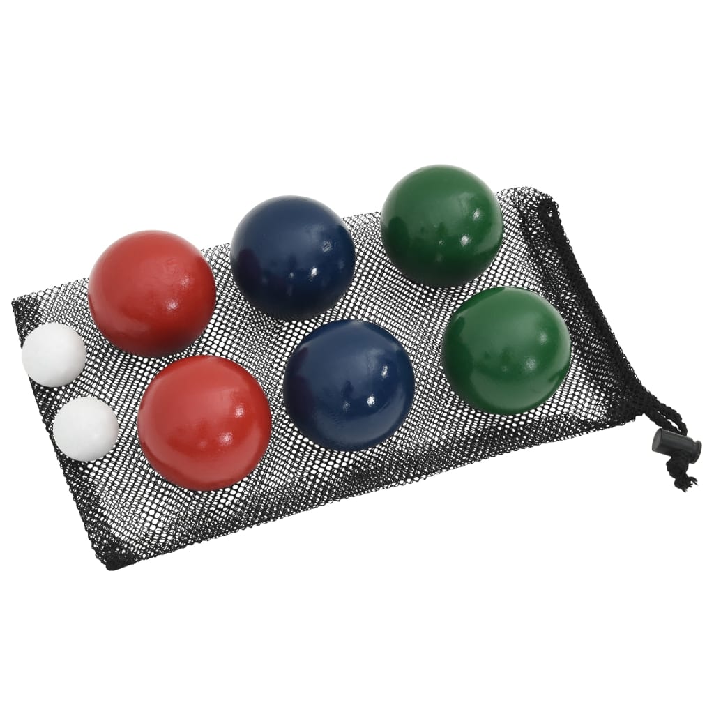 Set Bocce 8 pz con Custodia Trasporto in Legno Massello di Pino - homemem39