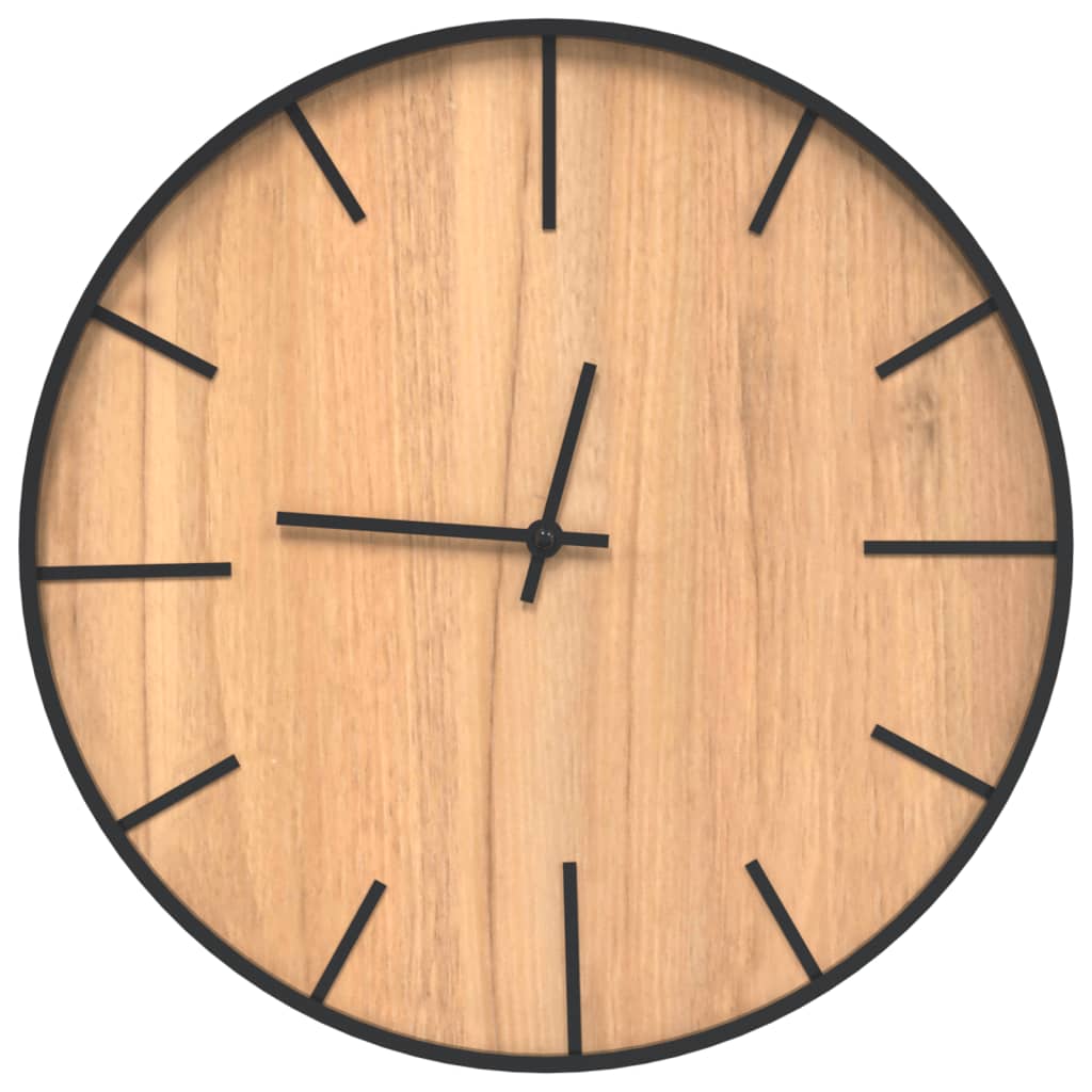 Orologio a Parete Marrone Ø39 cm in Ferro e Legno Multistrato - homemem39