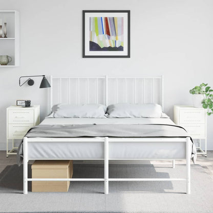 Comodini 2 pz Bianchi 36x39x60,5 cm in Acciaio - homemem39