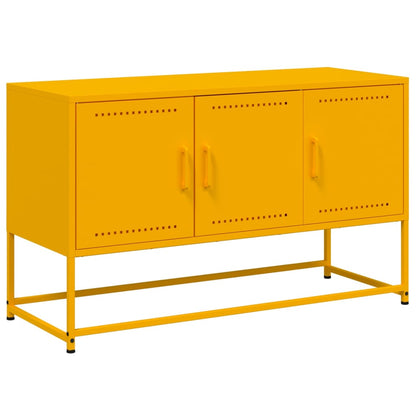 Mobile TV Giallo Senape 100,5x39x60,5 cm in Acciaio - homemem39